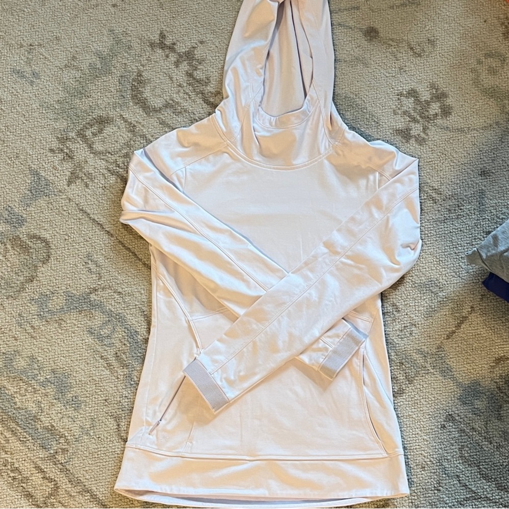 Athleta Light Pink Hoodie Sweatshirt